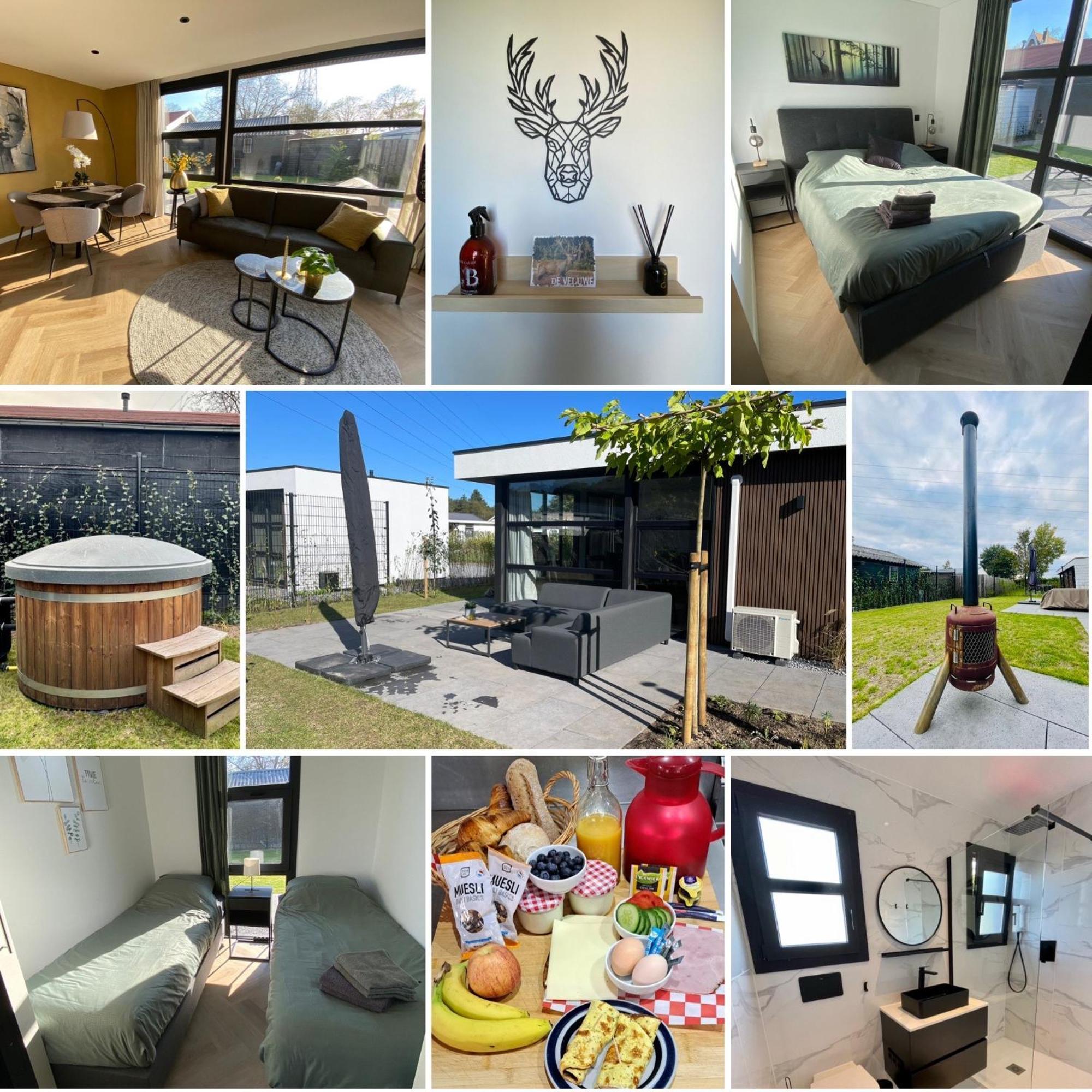 Edelhert, Moderne En Comfortabele Vakantiewoning Met Hottub! Ermelo Exteriér fotografie